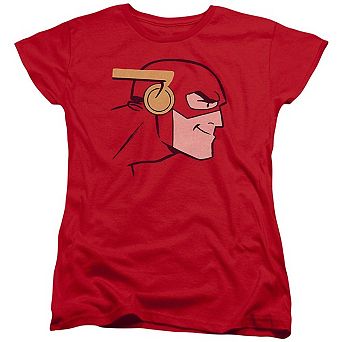 Justice League Of America Cooke Head Short Sleeve Womens T-shirt
