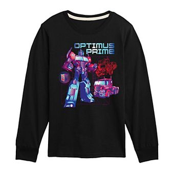 Boys 8-20 Transformers Optimus Prime Long Sleeve