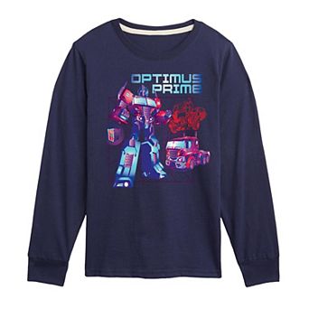 Boys 8-20 Transformers Optimus Prime Long Sleeve