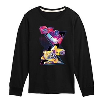 Boys 8-20 Transformers Optimus Prime & Bumblebee Long Sleeve