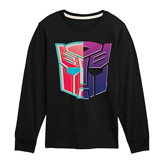 Boys 8-20 Transformers Decepticons Autobot Long Sleeve