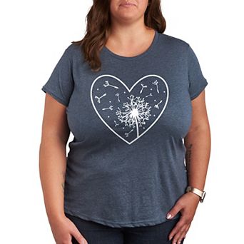 Plus Dandelion Heart Graphic Tee