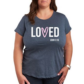 Plus Loved John 3:16 Graphic Tee