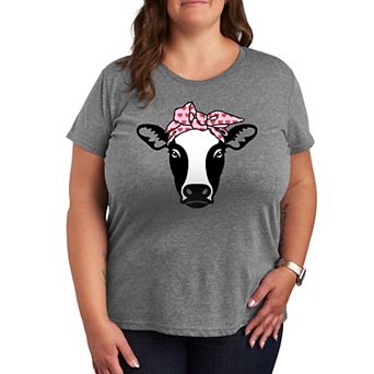 Plus Cow Heart Bandana Graphic Tee
