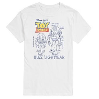 Disney / Pixar's Toy Story 4 Men's Buzz Sketches Graphic Tee