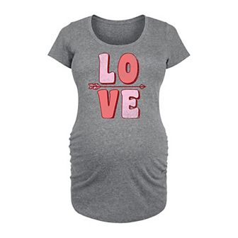 Maternity Retro Love And Arrow Graphic Tee