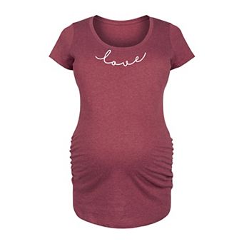 Maternity Script Love Graphic Tee