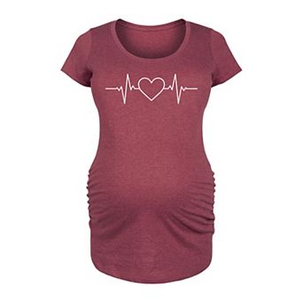 Maternity Heart EKG Graphic Tee
