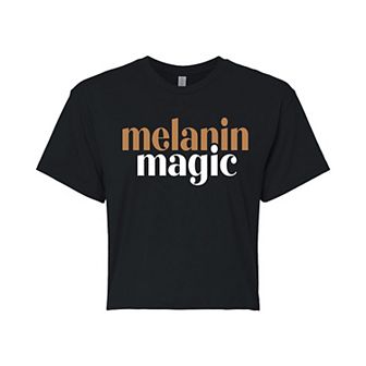Juniors' Melanin Magic Cropped Tee