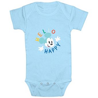 Disney's Mickey Mouse Baby Boy Hello Happy Bodysuit
