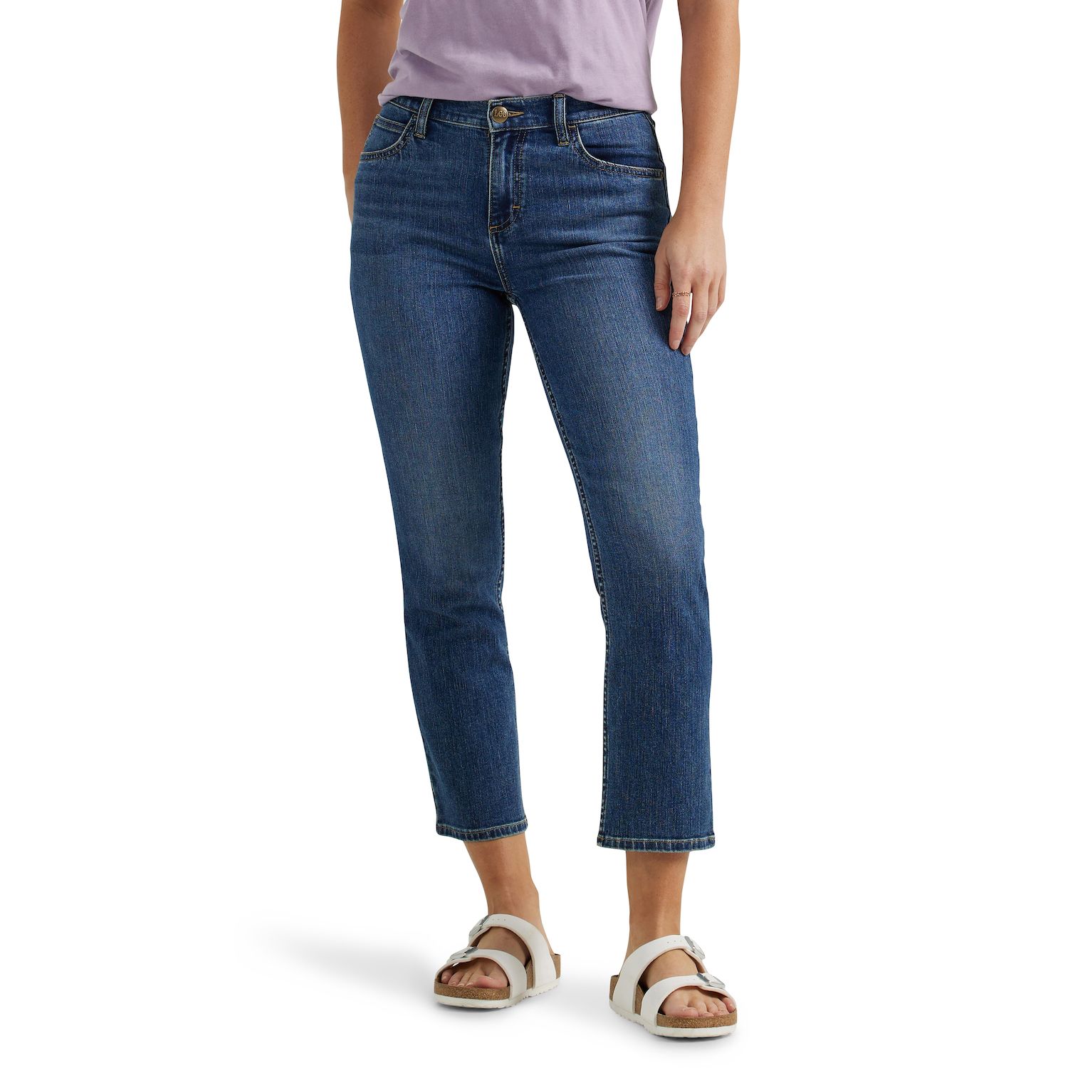 Lee Women's Legendary Wide Leg Seamed Crop Capri Jean At Women's...