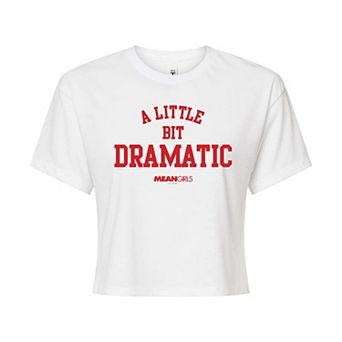 Juniors' Mean Girls A Little Bit Dramatic Cropped Tee