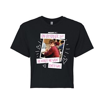 Juniors' Mean Girls October 3rd Cropped Tee