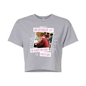 Juniors' Mean Girls October 3rd Cropped Tee