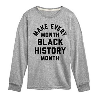 Boy's 8-20 Every Month Black History Month Long Sleeve Graphic Tee