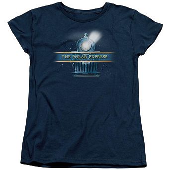 Polar Express Train Logo Short Sleeve Womens T-shirt