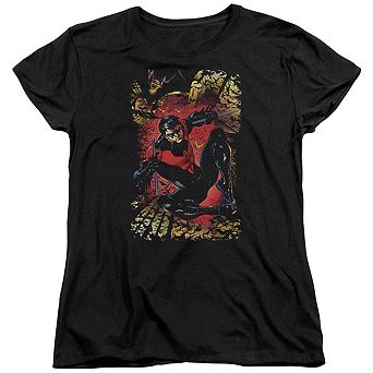 Justice League Of America Nightwing 1 Short Sleeve Womens T-shirt