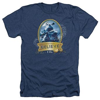 Polar Express True Believer Adult Heather T-shirt
