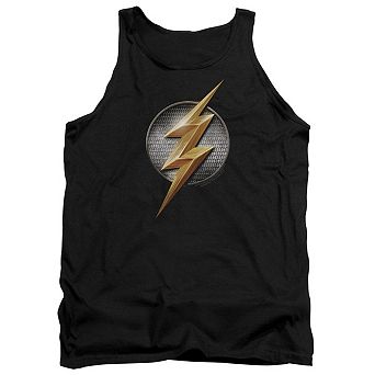 Justice League Movie Flash Logo Adult Tank Top
