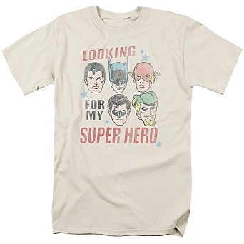 Justice League Of America My Super Hero Short Sleeve Adult T-shirt