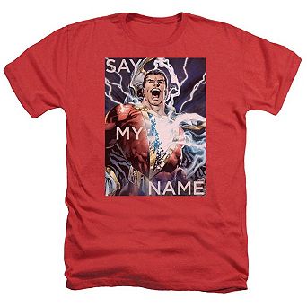 Justice League Of America Say My Name Adult Heather T-shirt