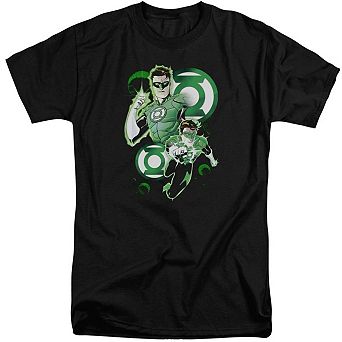 Justice League Of America Gl In Action Short Sleeve Adult Tall T-shirt
