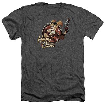 Justice League of America Harley er Adult Heather T-Shirt