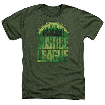 Justice League Movie Kryptonite Adult Heather T-shirt