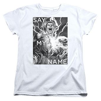 Justice League Of America Say My Name Short Sleeve Womens T-shirt