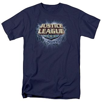 Justice League Of America Storm Logo Short Sleeve Adult T-shirt