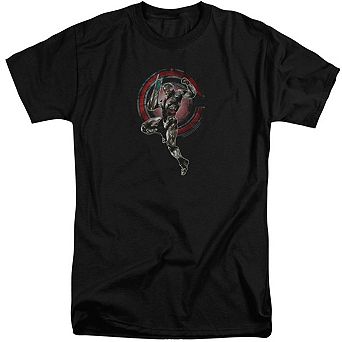 Justice League Movie Cyborg Short Sleeve Adult Tall T-shirt