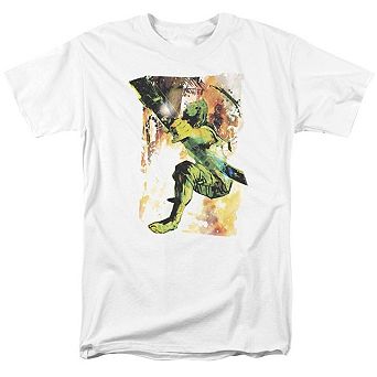 Justice League Of America Painted Archer Short Sleeve Adult T-shirt