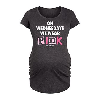 Maternity Mean Girls Wednesdays We Wear Pink Graphic Tee