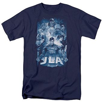 Justice League Of America Burst Short Sleeve Adult T-shirt