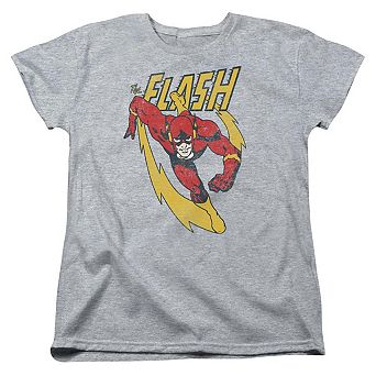 Justice League Of America Lightning Trail Short Sleeve Womens T-shirt