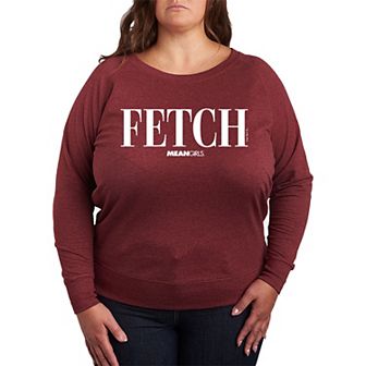 Plus Size Mean Girls Fetch French Terry Long Sleeve Tee