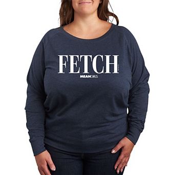 Plus Size Mean Girls Fetch French Terry Long Sleeve Tee