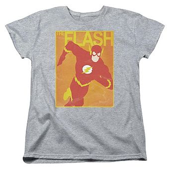 Justice League Of America Simple Flash Poster Short Sleeve Womens T-shirt