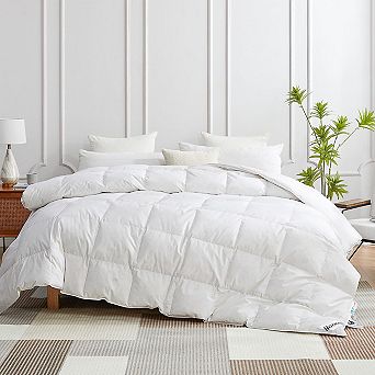 Hgoose® - Hungarian White Goose Down And Feather Comforter - Oversized