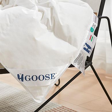 Hgoose® - Hungarian White Goose Down And Feather Comforter - Oversized