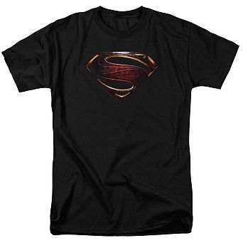 Justice League Movie Superman Logo Short Sleeve Adult T-shirt
