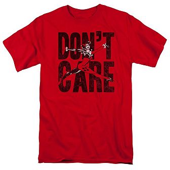 Justice League Of America Dont Care Short Sleeve Adult T-shirt