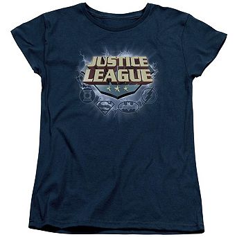 Justice League Of America Storm Logo Short Sleeve Womens T-shirt