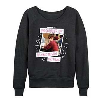 Women's Mean Girls October 3rd French Terry Long Sleeve Tee