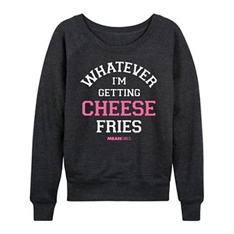 Women's Mean Girls Getting Cheese Fries French Terry Long Sleeve Tee