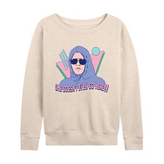 Women's Mean Girls Doesn't Even Go Here French Terry Long Sleeve Tee