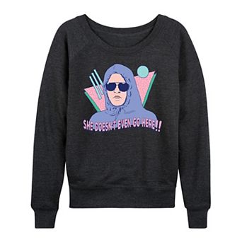 Women's Mean Girls Doesn't Even Go Here French Terry Long Sleeve Tee