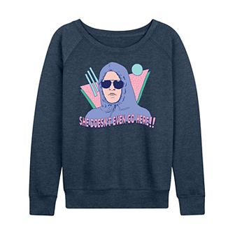 Women's Mean Girls Doesn't Even Go Here French Terry Long Sleeve Tee