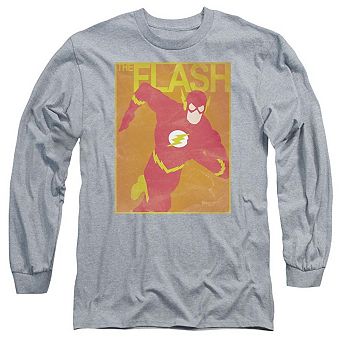 Justice League Of America Simple Flash Poster Long Sleeve Adult T-shirt