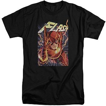 Justice League Of America Flash One Short Sleeve Adult Tall T-shirt